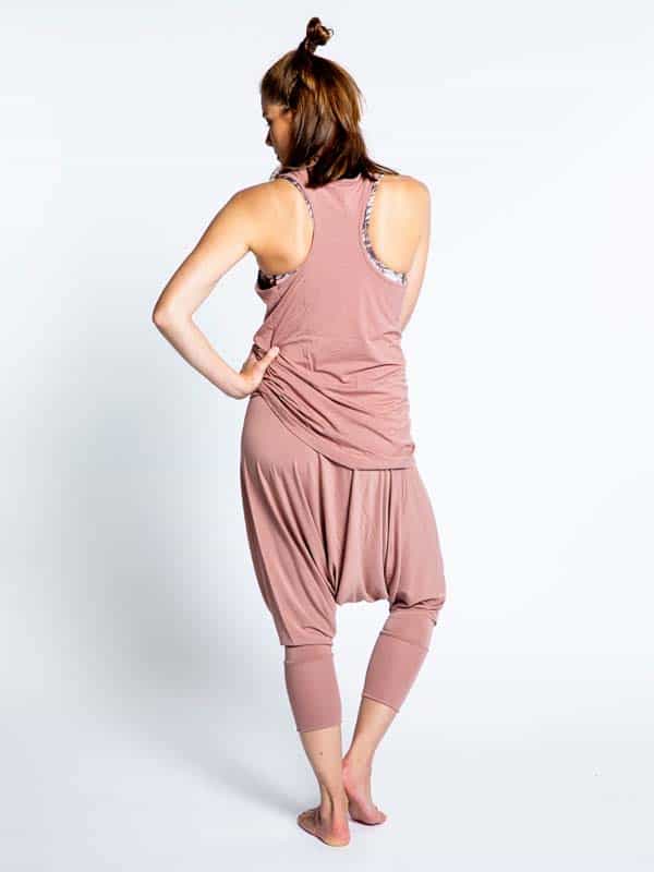 Eco Bamboo Tank Dusty Pink back